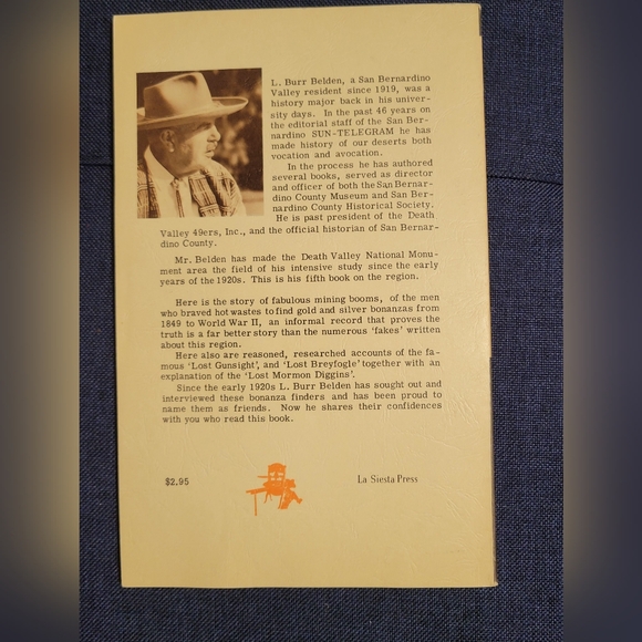 Mines of Death Valley by L. Burr Belden 1976 California Local History Wild West - Picture 3 of 13